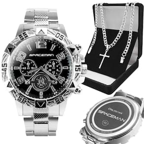 Relogio Masculino Prata + Pulseira Grumet Qualidade Casual Analogico