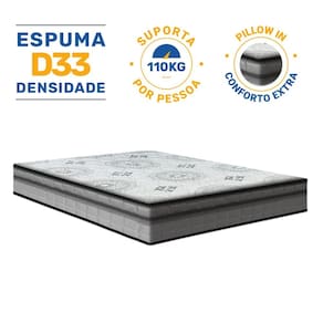 Colchão Espuma D33 Pillow In Anjos Ortosleep Viúva 128x188x18cm