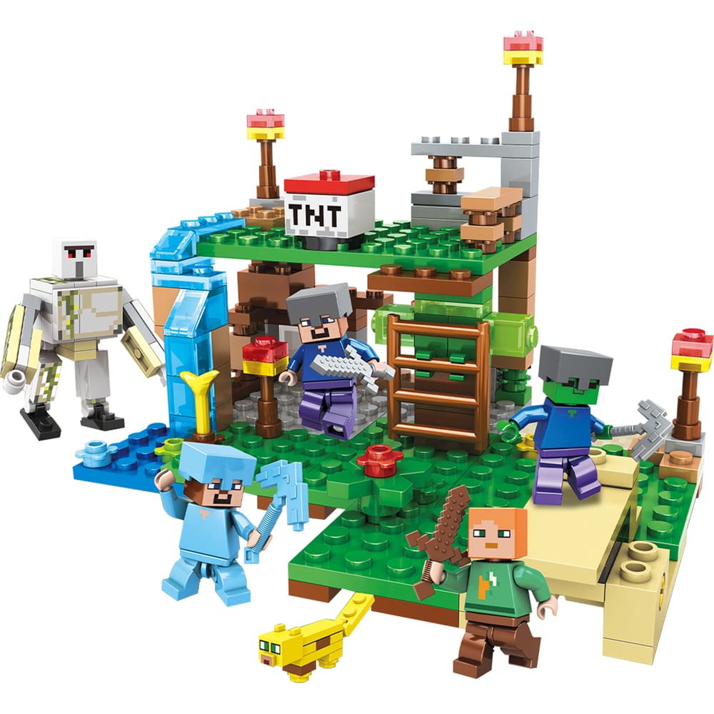Minecraft Blocos de Montar Mineworld Binquedo Educativo