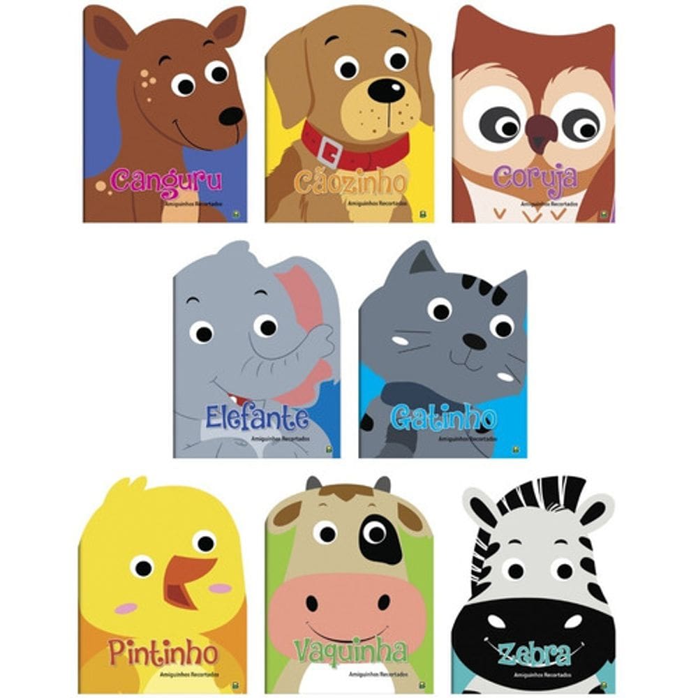 Kit 8 Livros Coleção Amiguinhos Recortados