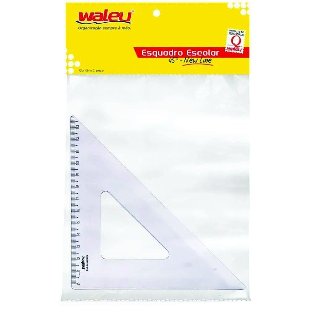Esquadro Waleu 45º 14cm C-10 Ref 10070001