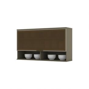 Armário Aéreo 01 Porta Basculante Com Vidro 120 Cm Connect Henn Duna