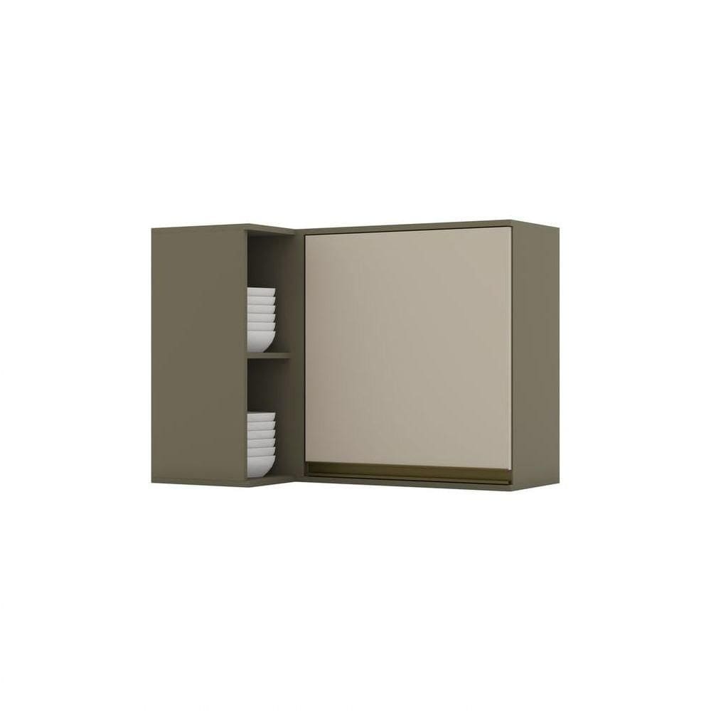 Armário Aéreo 1 Porta Connect Henn Duna Com Cristal