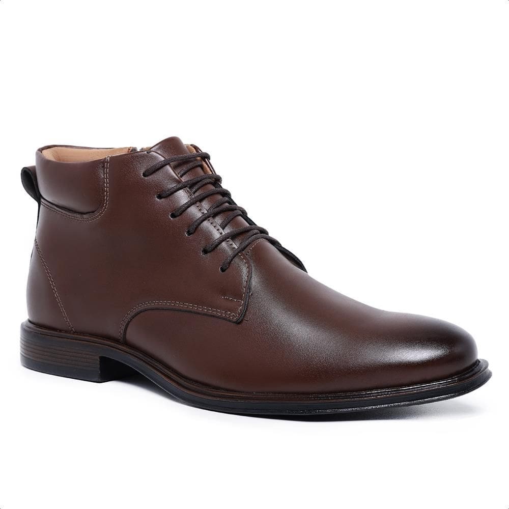 Sapato Social Masculino Cano Alto Cadarço Elegante Moderno