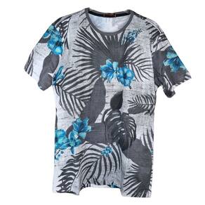 Camiseta Masculina Estampada Floral 100% Algodão descontraída fresquinha