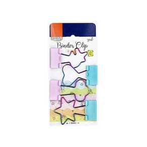 Clips Para Papel Binder 25mm Blister Com 4 Unidades Rainbow
