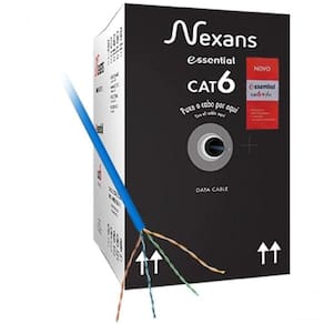 Cabo De Rede Cat.6+ Cm 305M Azul Nexans - Cx / 305