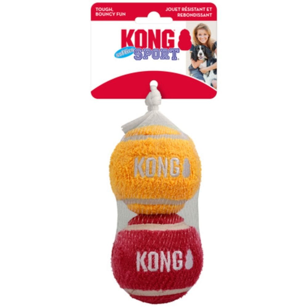 Brinquedo Kong Sport Softies Balls Pack 2 Bolas Para Cachorro Grande