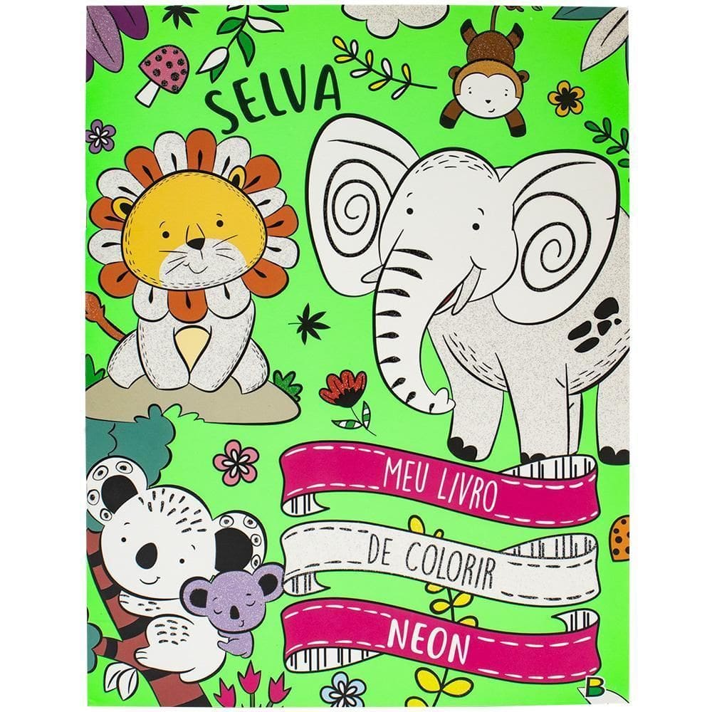 Meu Livro De Colorir Neon: Selva