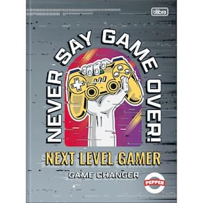Caderno Brochura Capa Dura Universitário Pepper 40f Tilibra Next Level Gamer