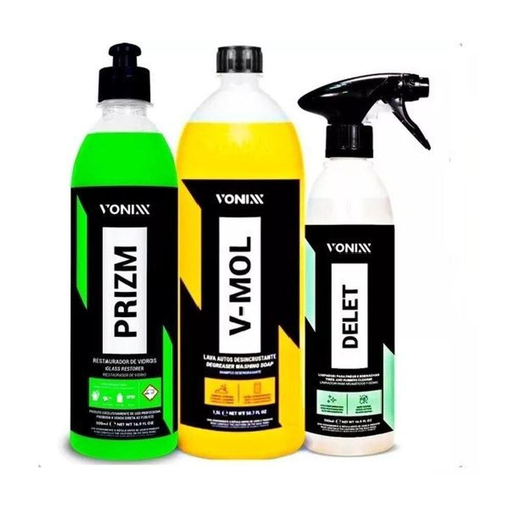 Kit Automotivo Delet + V-mol + Prizm Vonixx