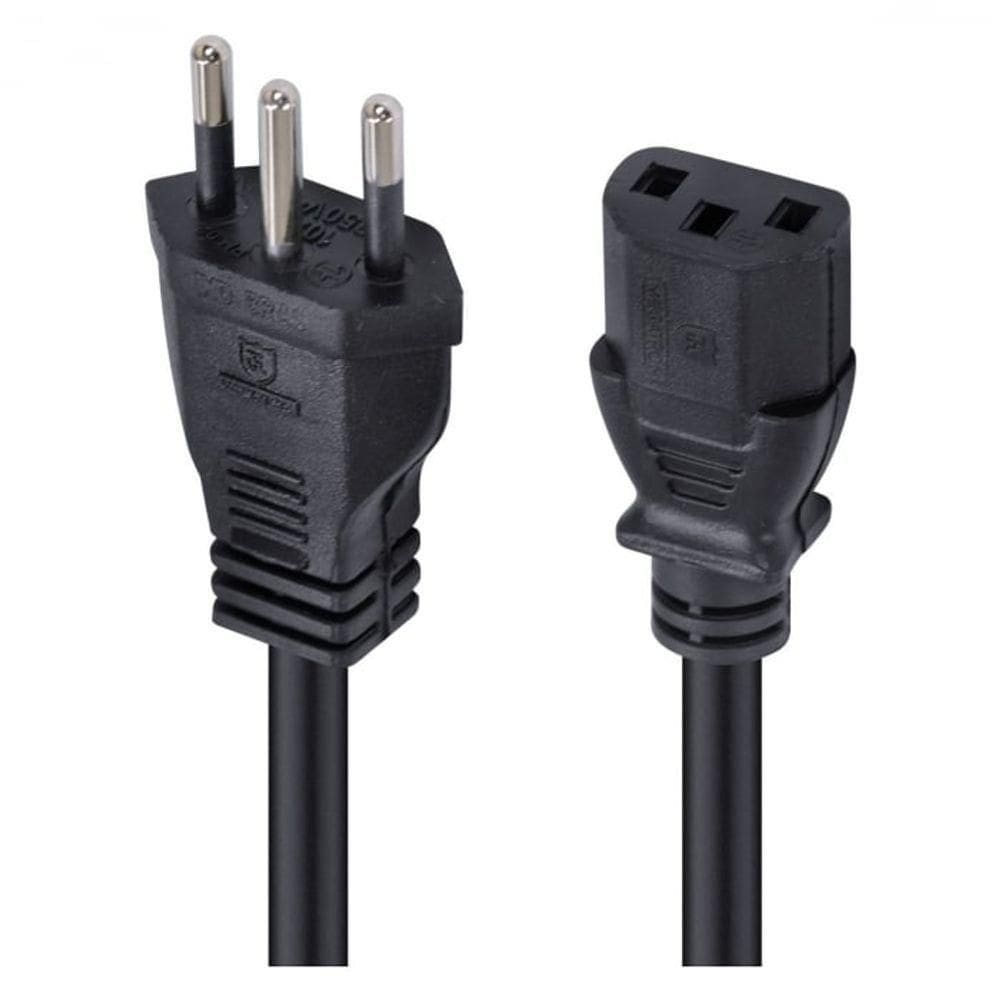 Cabo De Força Tripolar Para Fonte 3x0,75 Mm 250v - 3 Metros - Pc - 10