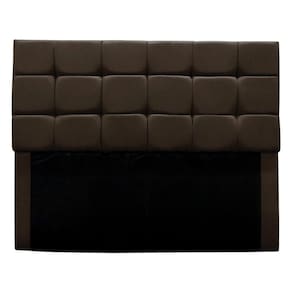 Cabeceira Cama Box Estofada Solteiro 90 Cm Bianca Suede Cor:marrom
