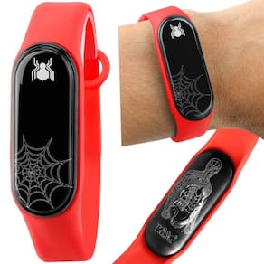 Relogio Digital + Homem Aranha + Bracelete + Infantil Prova Dagua Adolescente Presente Menino Data