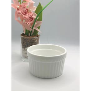 RAMEQUIM DE PORCELANA CLASSIC BRANCA 8,5x5cm