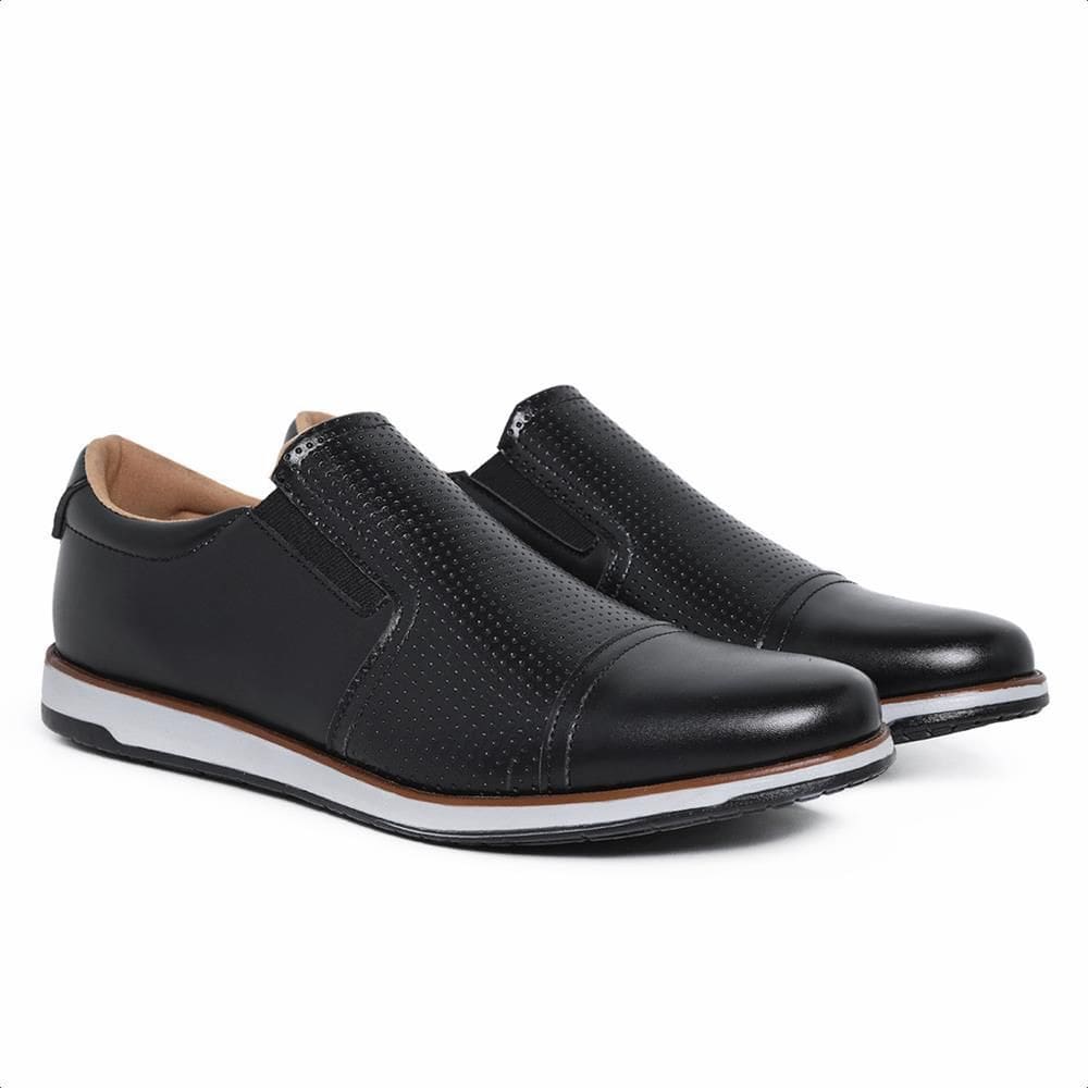 Sapato Masculino Casual Com Elástico Moderno Dia a Dia