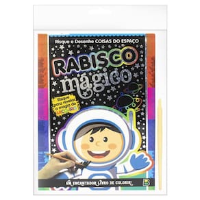 Livro De Colorir Infantil Rabisco Mágico - Coisas Do Espaço