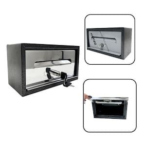 Caixa Correio Cartas Frontal Frente de Inox e Corpo Preto para Embutir ou Parafusar com 2 Chaves Caixa Correio Cartas Fr