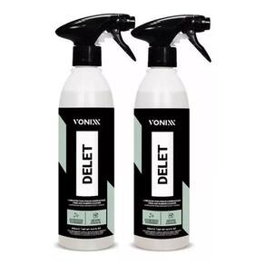 2 Limpador De Pneu Plastico Borracha Delet Vonixx 500ml