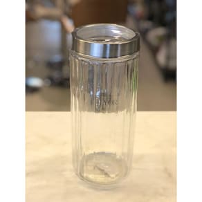 Pote De Vidro Borossilicato C/Tampa De Aco Inox C/Visor De Acrilico Sydney 2,1L
