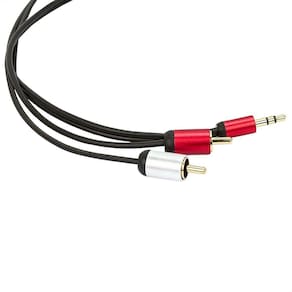 Cabo Conector P2 Estéreo Para Rca Profissional - 2 Metros