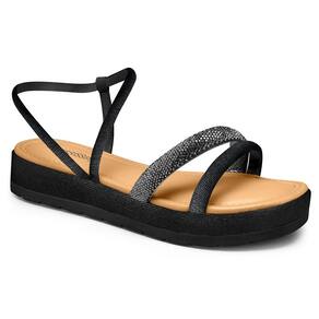 Sandália Flatform Mississipi MB812 Feminina - Preta