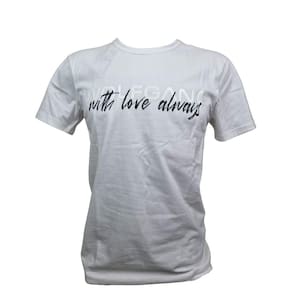 Camiseta Masculina Wolfgan Branca Estampada 100% Algodão Sustentável