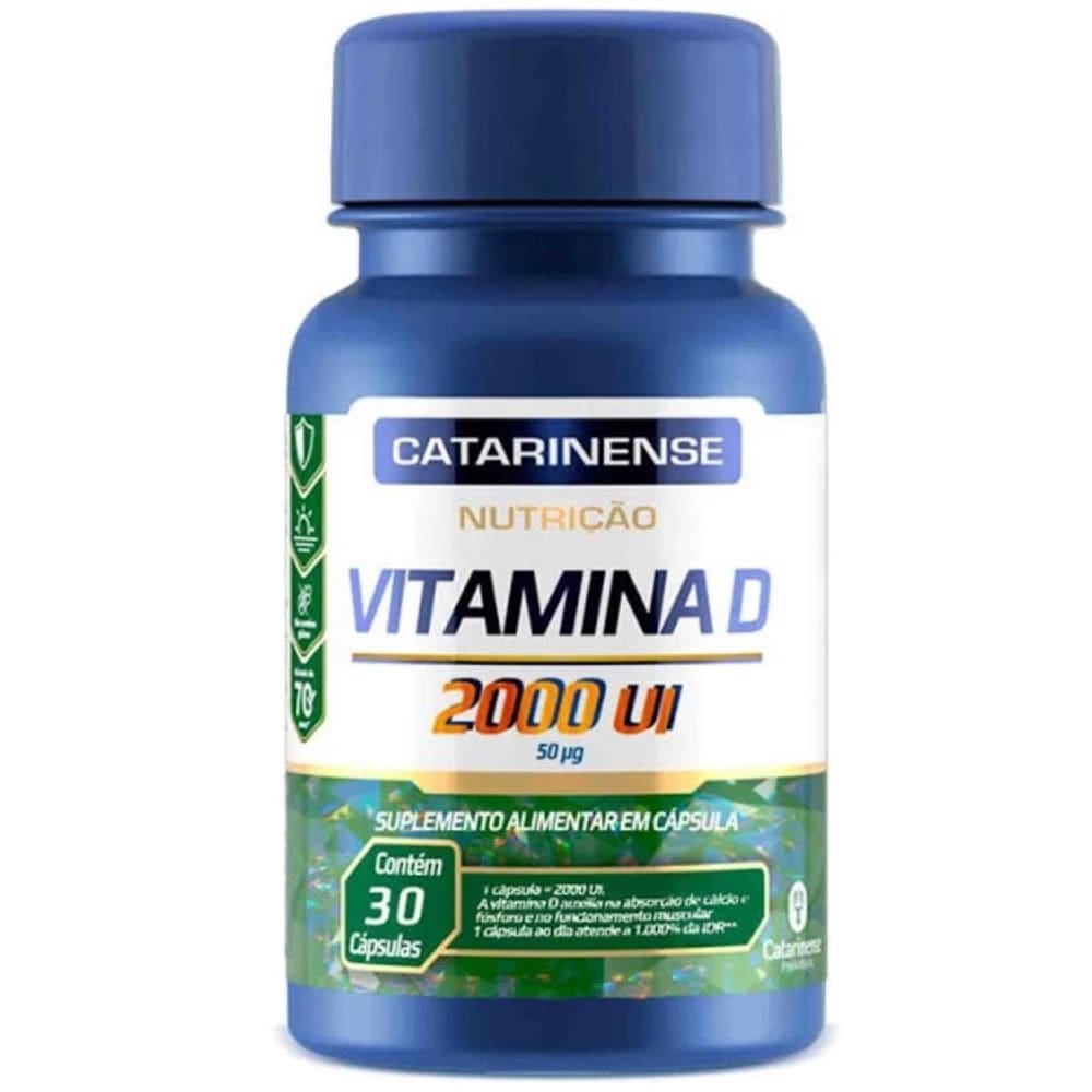 Vitamina D 2.000ui Catarinense 30 Capsulas - Catarinense Pharma