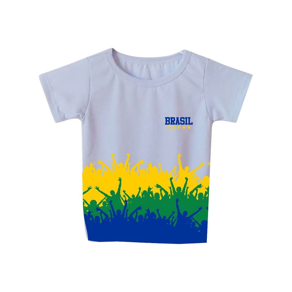 Camiseta Infantil Brasil Torcida