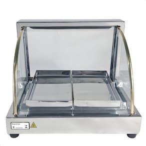 Estufa Vidro Curvo 2 Bandejas Inox Com Selo Do Inmetro