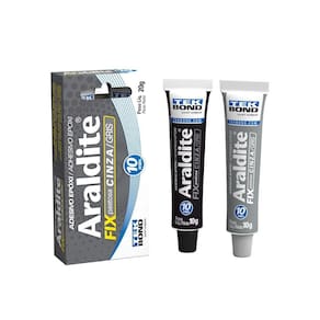 Adesivo Araldite Fix Pastosa Cinza 10 Min. 20gr - Tekbond