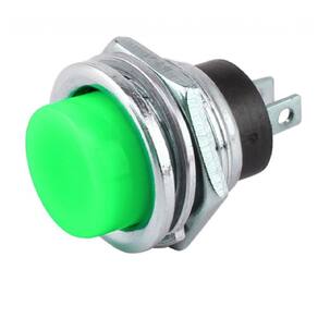 Chave Push Button Ds212 2 Terminais Verde Emb 20Pç