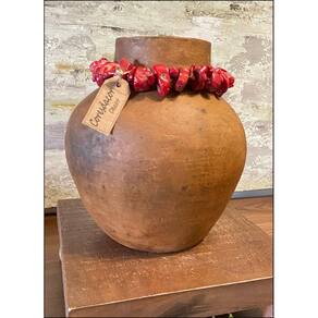 Vaso de Barro Colar Vermelho