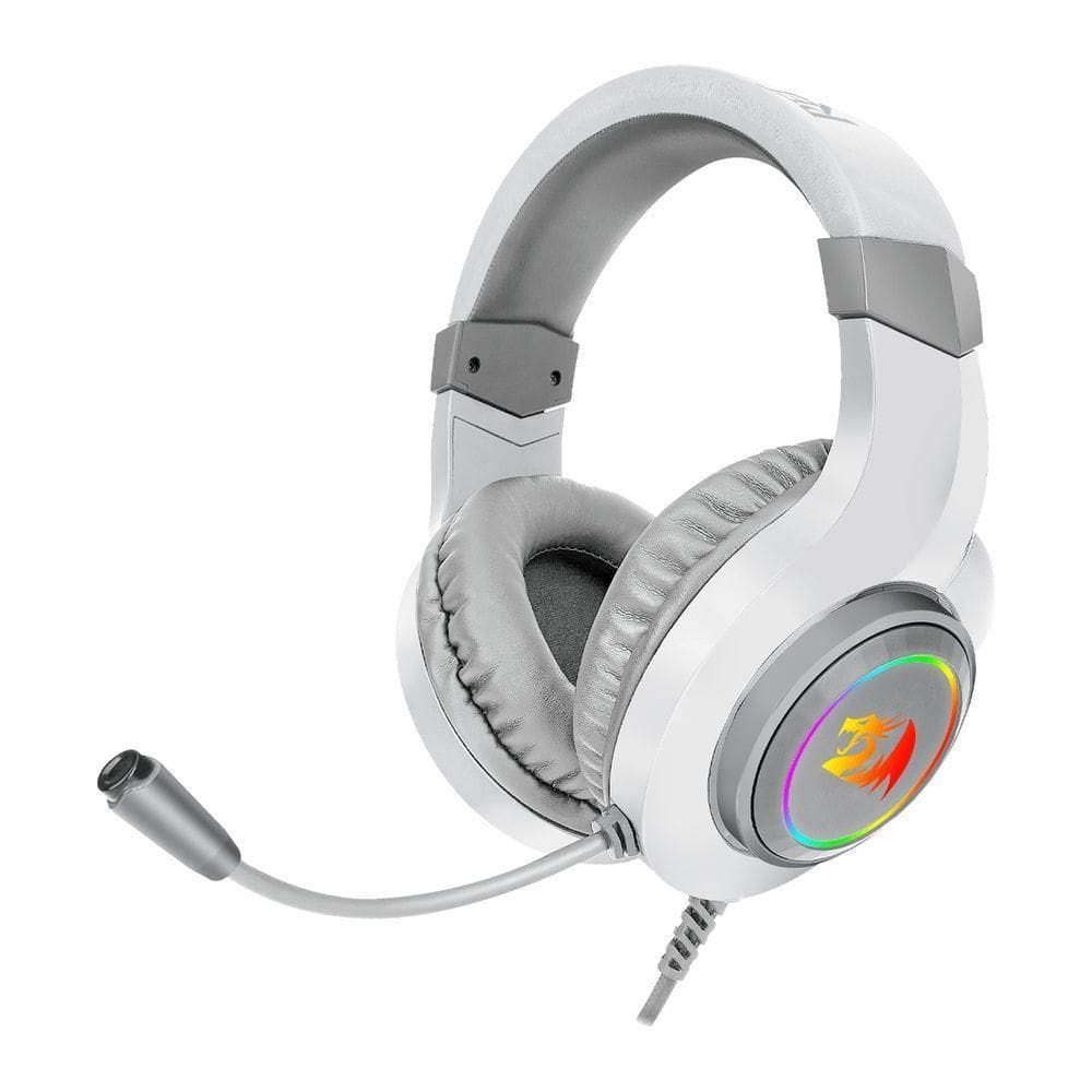Fone Gamer Redragon H260w-rgb Hylas Rgb - Com Fio - Branco