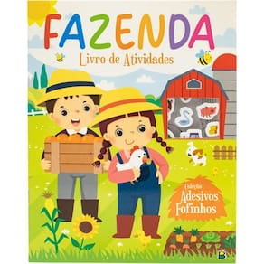 Livro Infantil Adesivos Fofinhos - Todo Livro - Fazenda