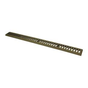 Ralo Grelha Linear Com Caixilho Em Alumínio Fendi 8x100cm