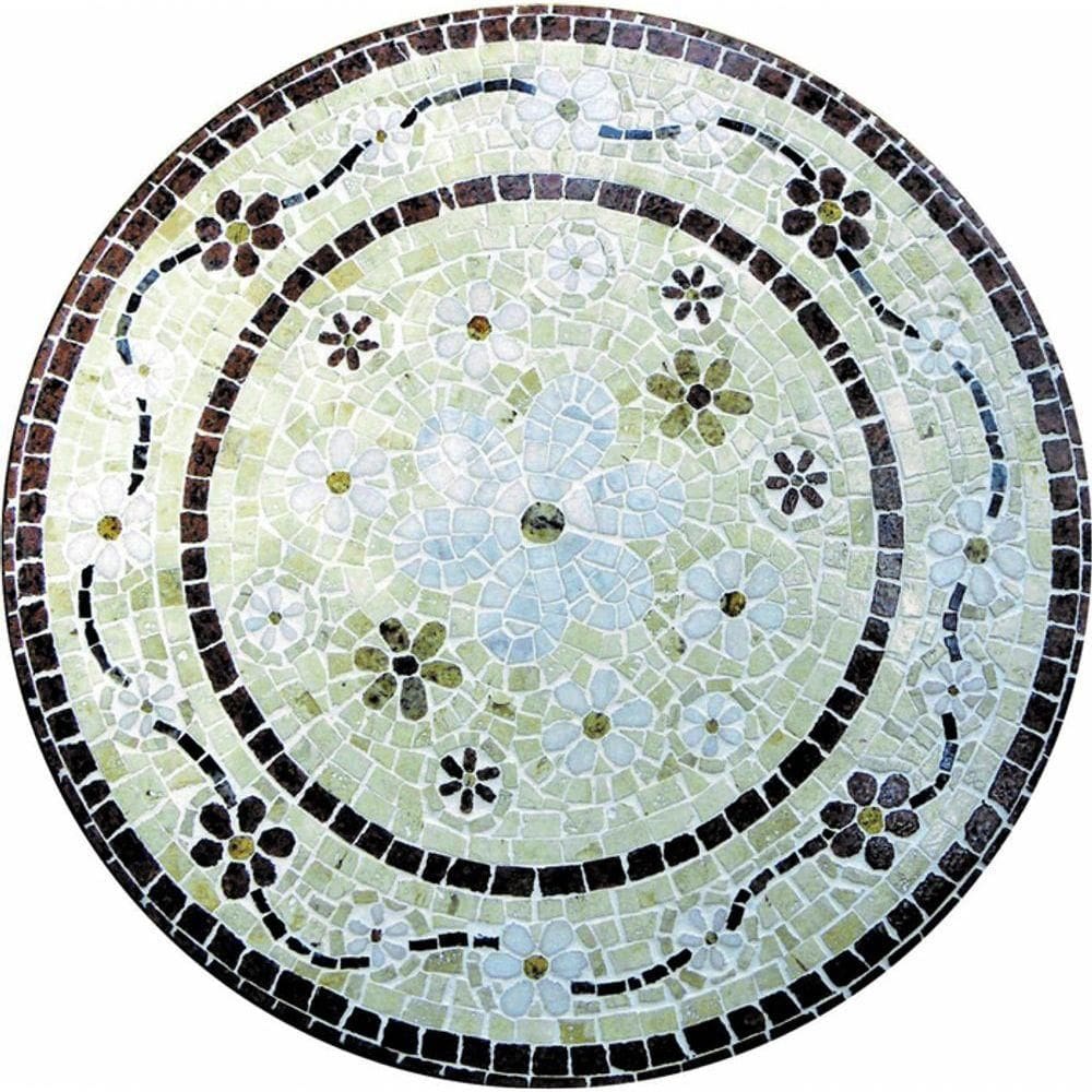 Mandala Mosaico Floral Doppio Festoni