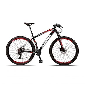 Bicicleta Aro 29 Freio A Disco Hidraúlico 24 Velocidades Cubo Alúminio K7 Cor:vermelho;tamanho:19"