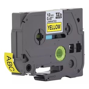 Fita Tze Tz 231 Compatível P/ Rotulador Brother 12mm Colors Amarelo