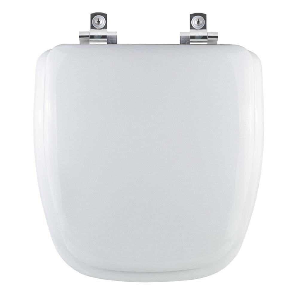 Tampa De Vaso Almofadado Soft Close City Branco Para Bacia Celite