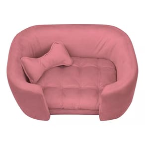 Cama Pet Poltrona Baby Hanna Veludo - Ssx Multicoisas Cor Rosê
