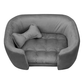 Cama Pet Poltrona Baby Hanna Veludo - Ssx Multicoisas Cor Cinza