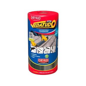 Fita Vedatudo Alumínio Multiuso Autoadesiva - Dryko 30cm X 10m