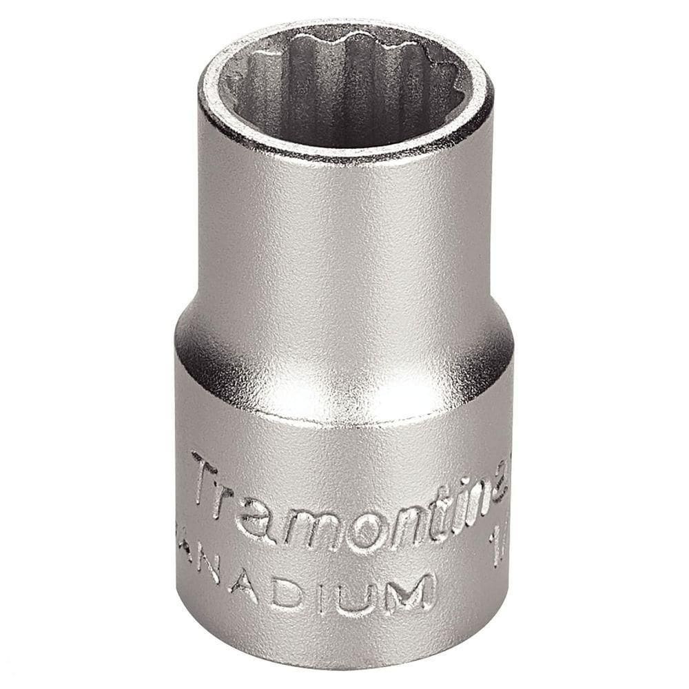 Soquete Estriado Em Aço Cromo Vanádio 9/16&quot; - Encaixe 1/2&quot; Tramontina Pro Tramontina