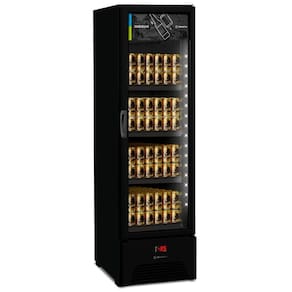 Cervejeira All Black Vn28rh Metalfrio Expositor All Black 337 Litros 220v