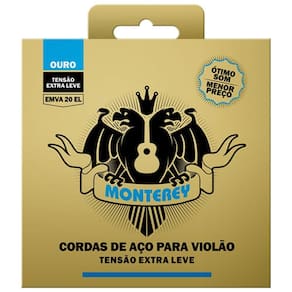 Corda Monterey Ouro P/ Violão Aço Emva20 El Leve - Ec0355