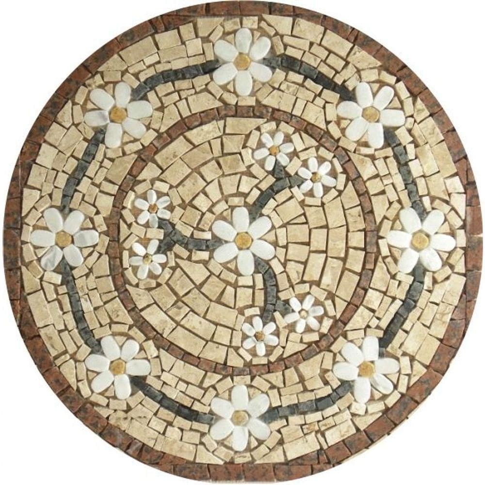 Mandala Mosaico Floral Rosone Venezia