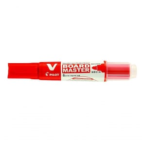 Marcador Para Quadro Branco V-board Master Pilot Recarregável Vermelho