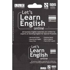 Let`s Learn English Card - For Business - Intermediate (6 Months)