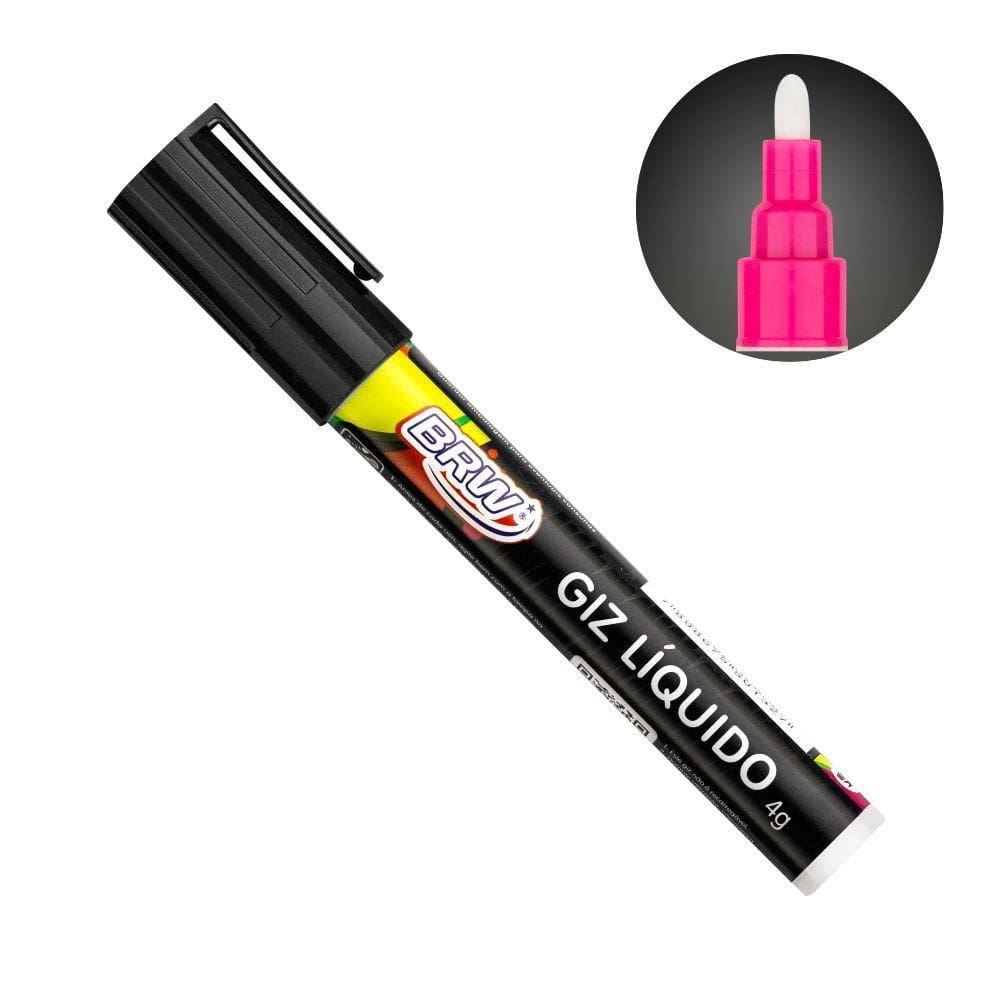 Caneta Giz Líquido 6mm 4g Evoke Brw Preto